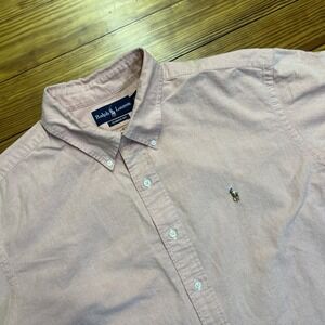 Ralph Lauren Shirt Mens 2XL Salmon Classic Fit Button Down Oxford Flesh Pony SS